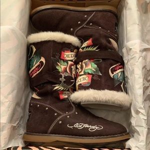 Ed Hardy Boots new in original box
